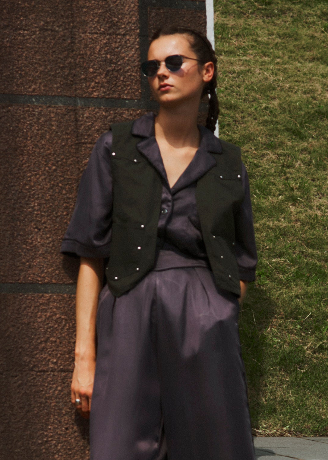 CANVAS STUDS VEST