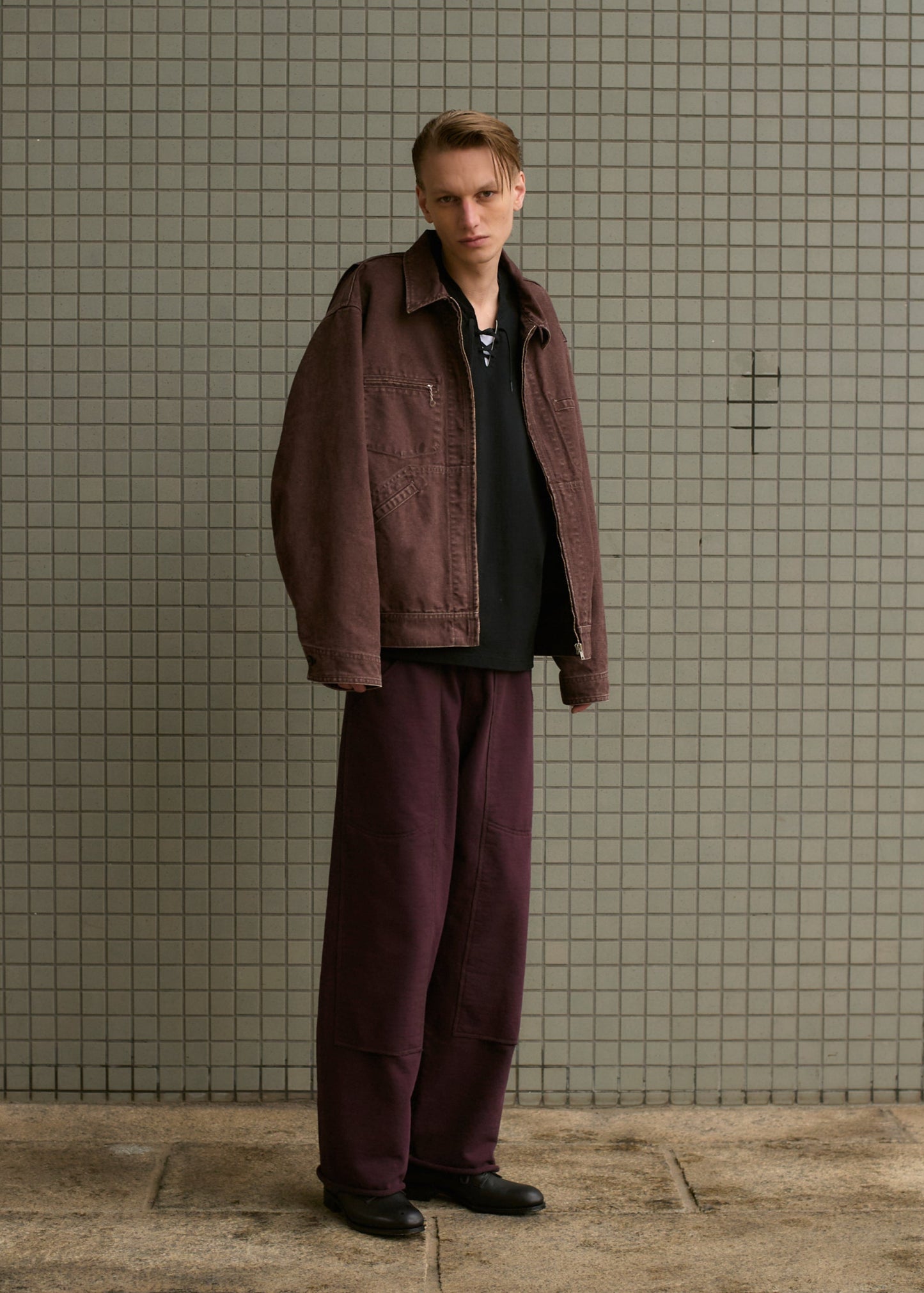 W KNEE SWEAT PANTS