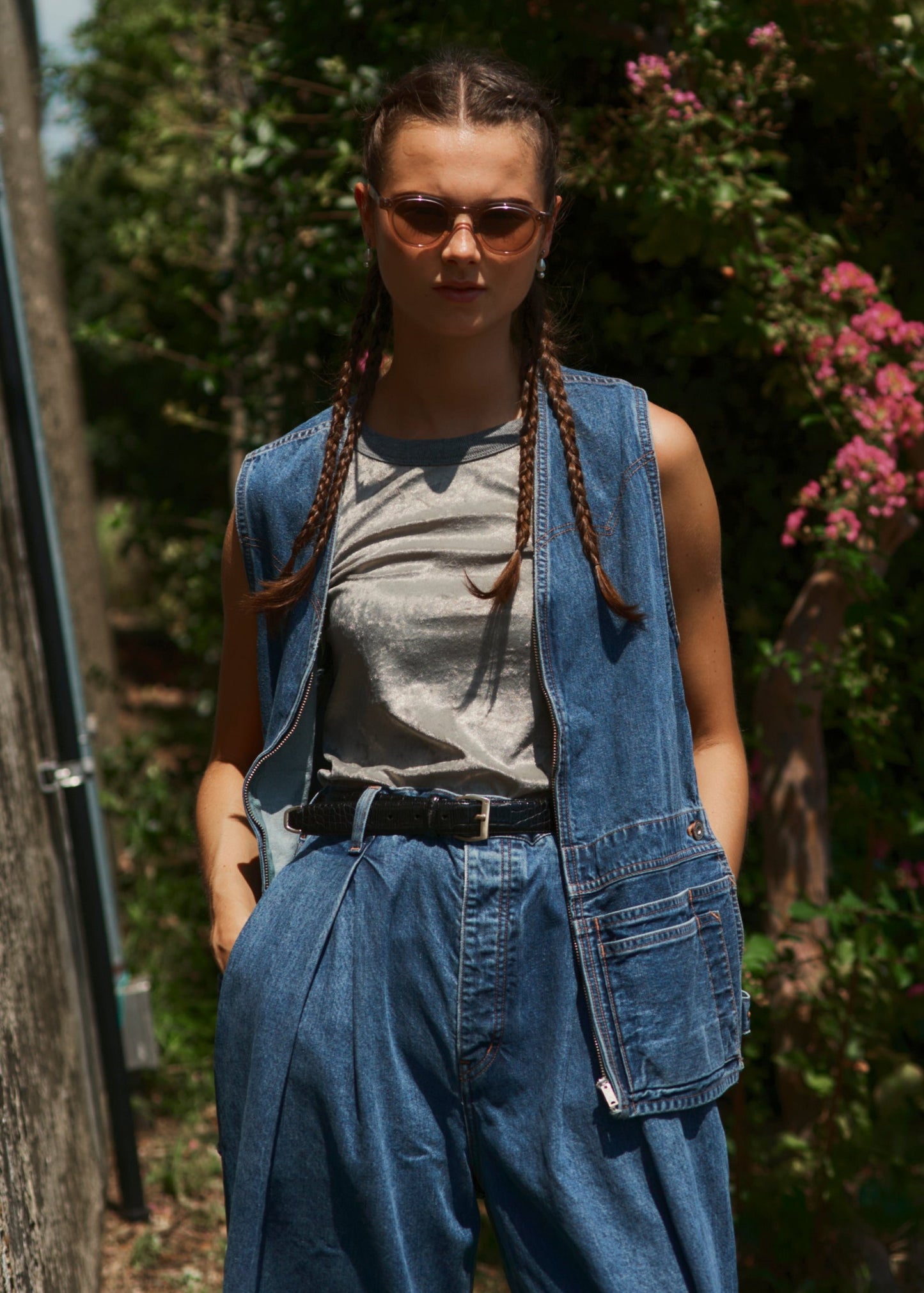 CROSS TACK DENIM TROUSERS