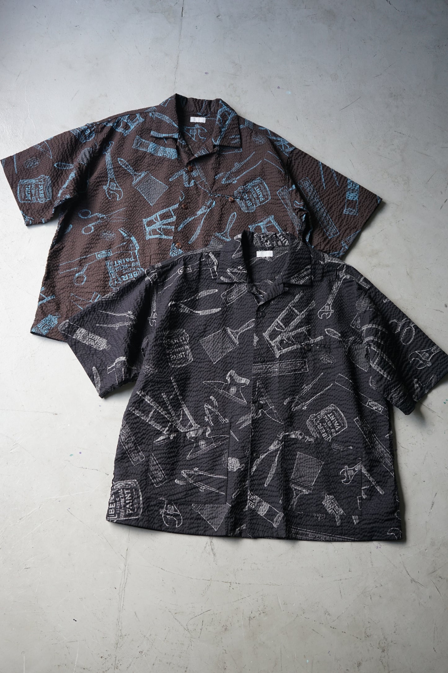 OPEN COLLAR TOOL SHIRT