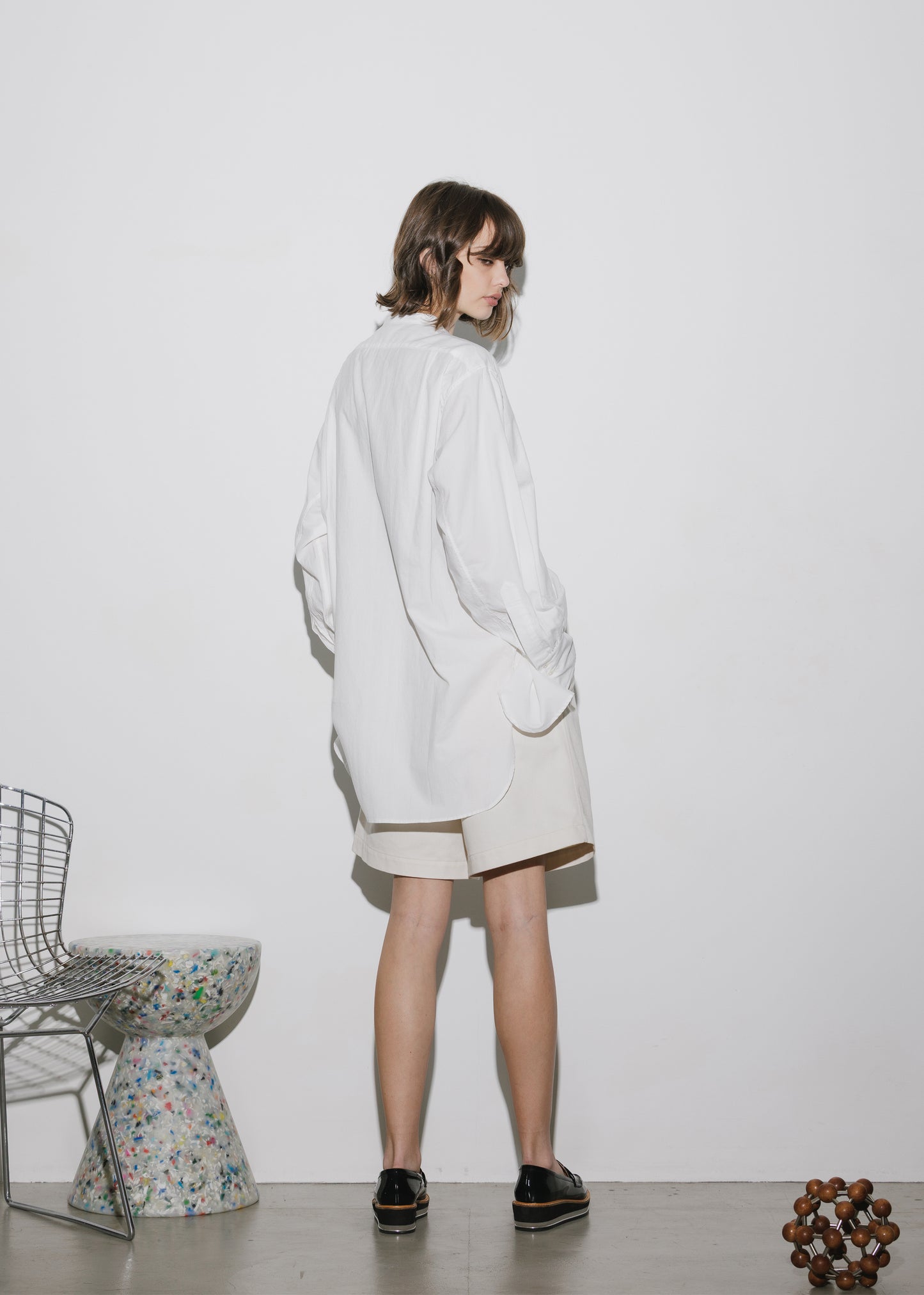 OXFORD BAND COLLAR SHIRT