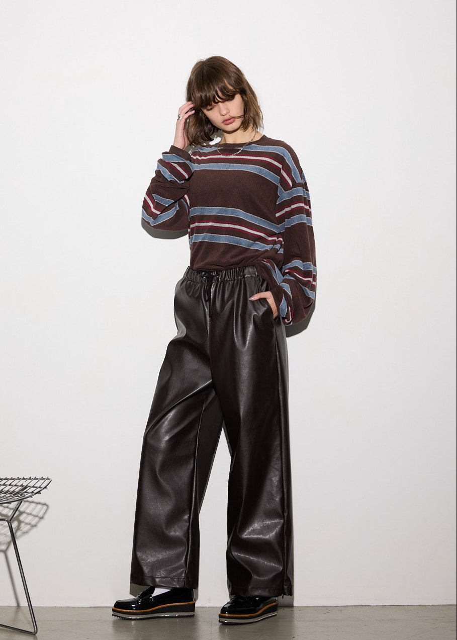 CAMPUS PILE BORDER LONG TEE