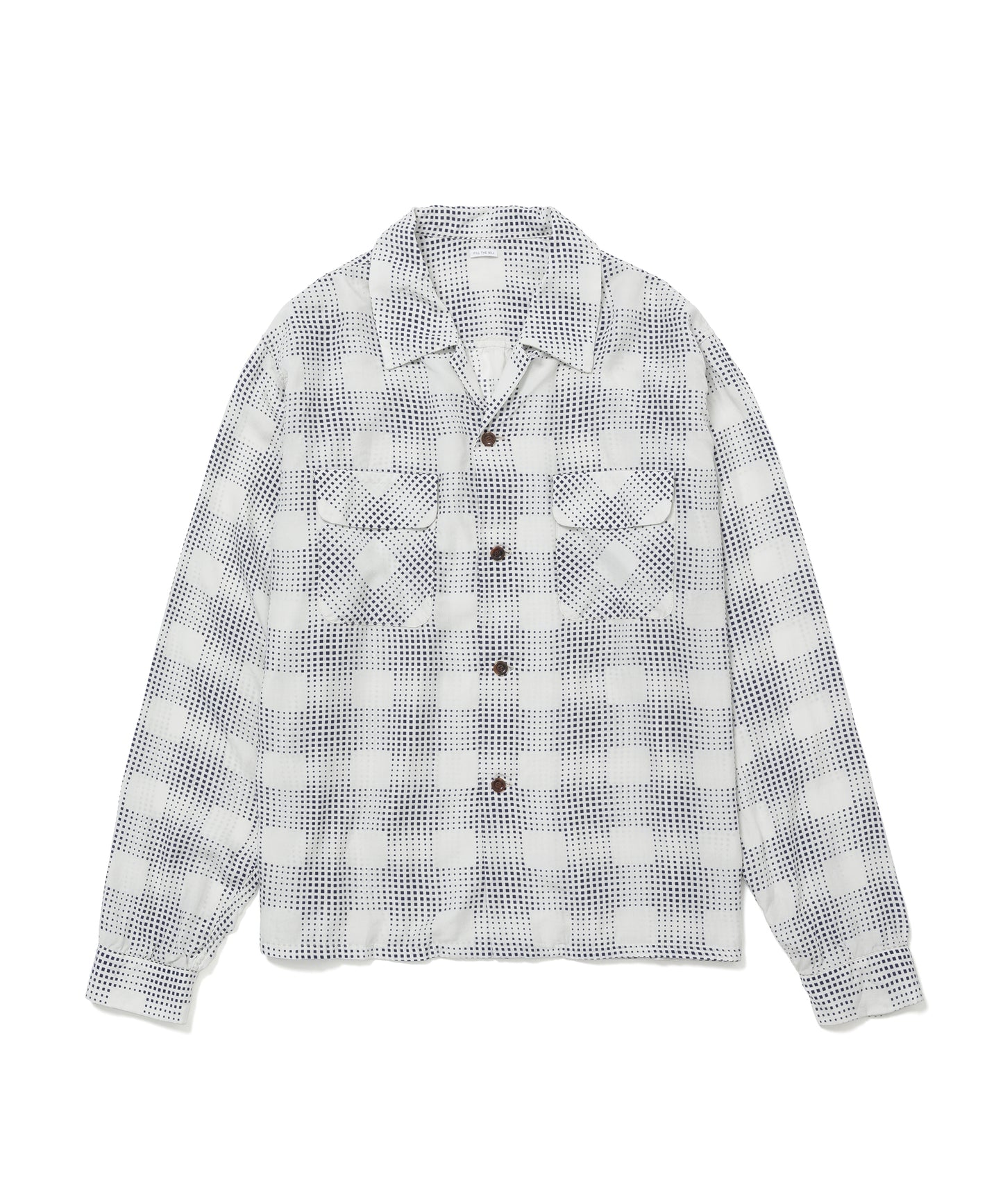 OPEN COLLAR CHECK SHIRT