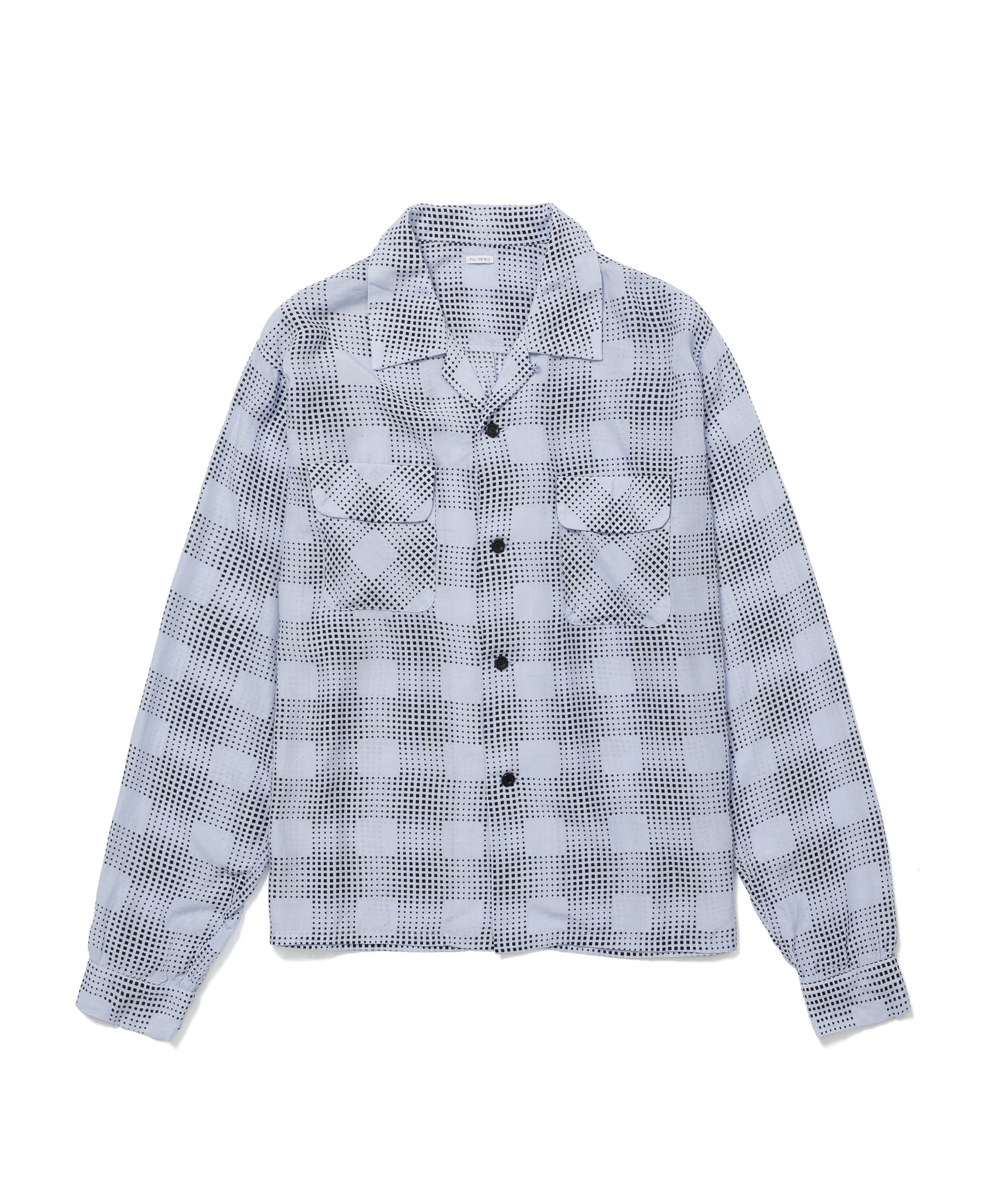 OPEN COLLAR CHECK SHIRT