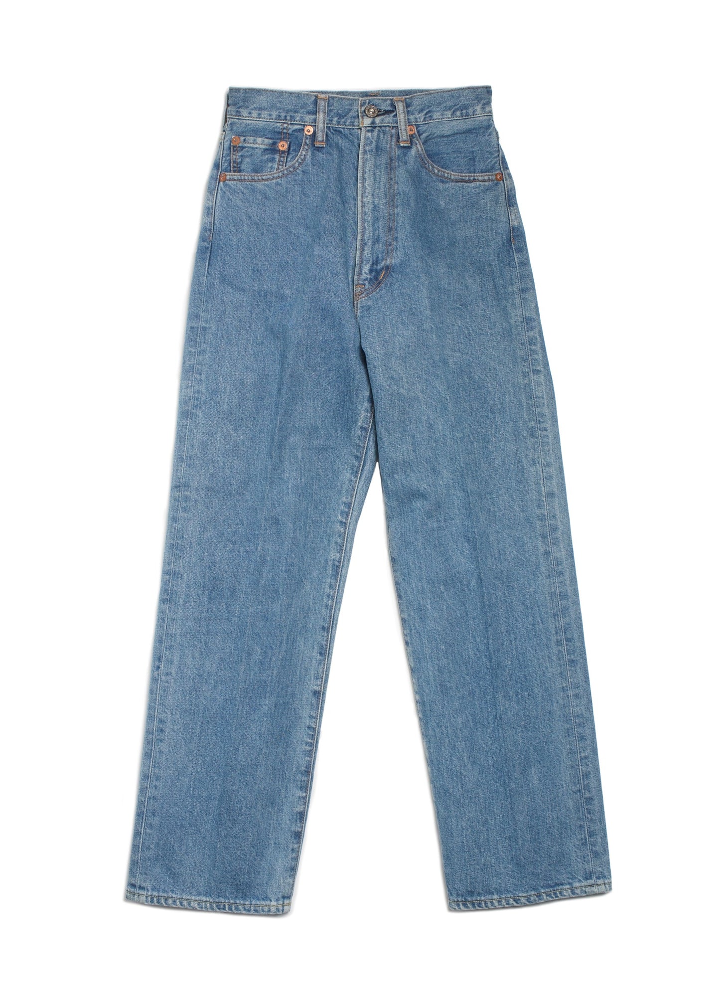 812 HIGH WAIST STRAGHT DENIM SLACKS