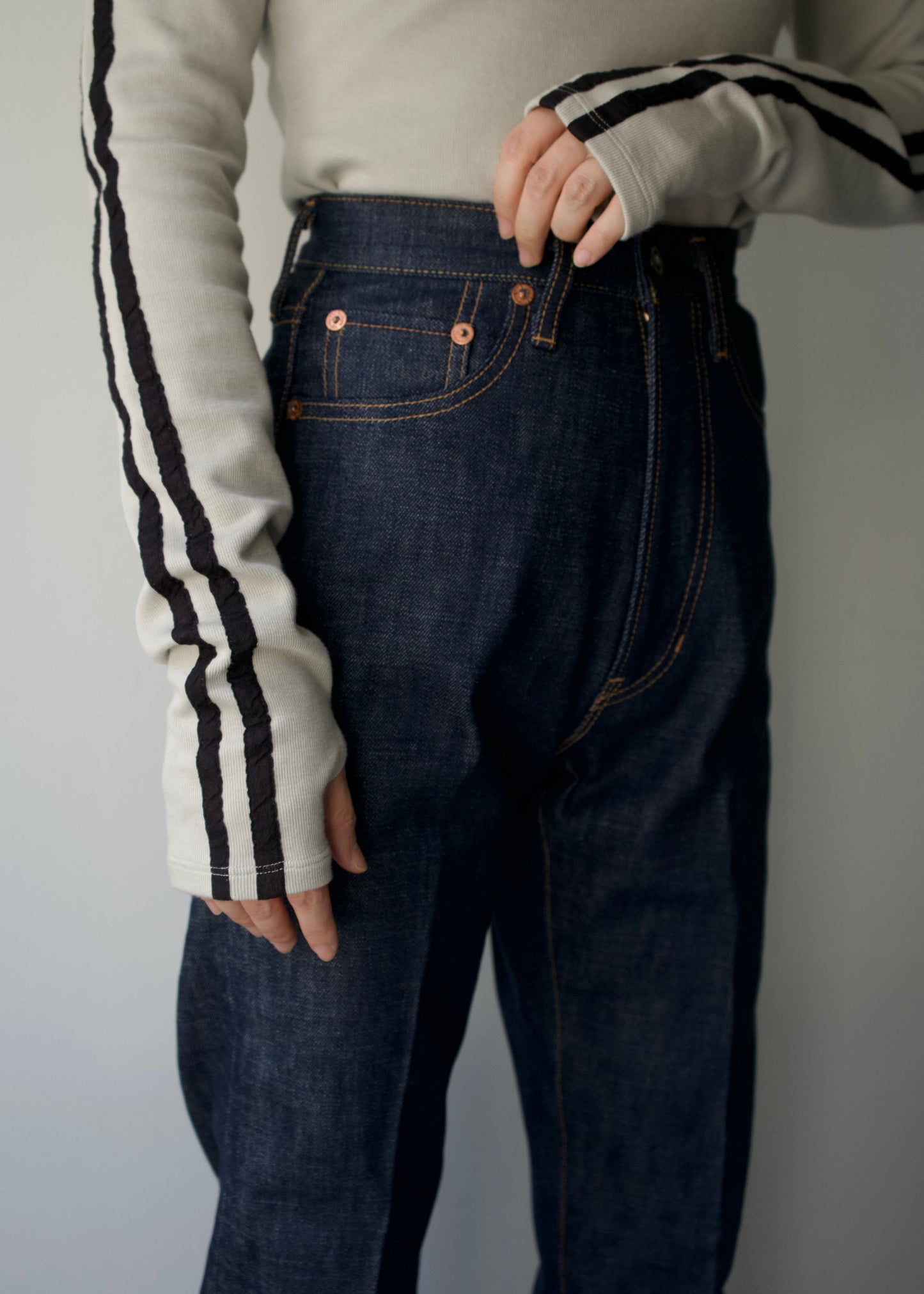 809 5POCKETS DENIM SLACKS