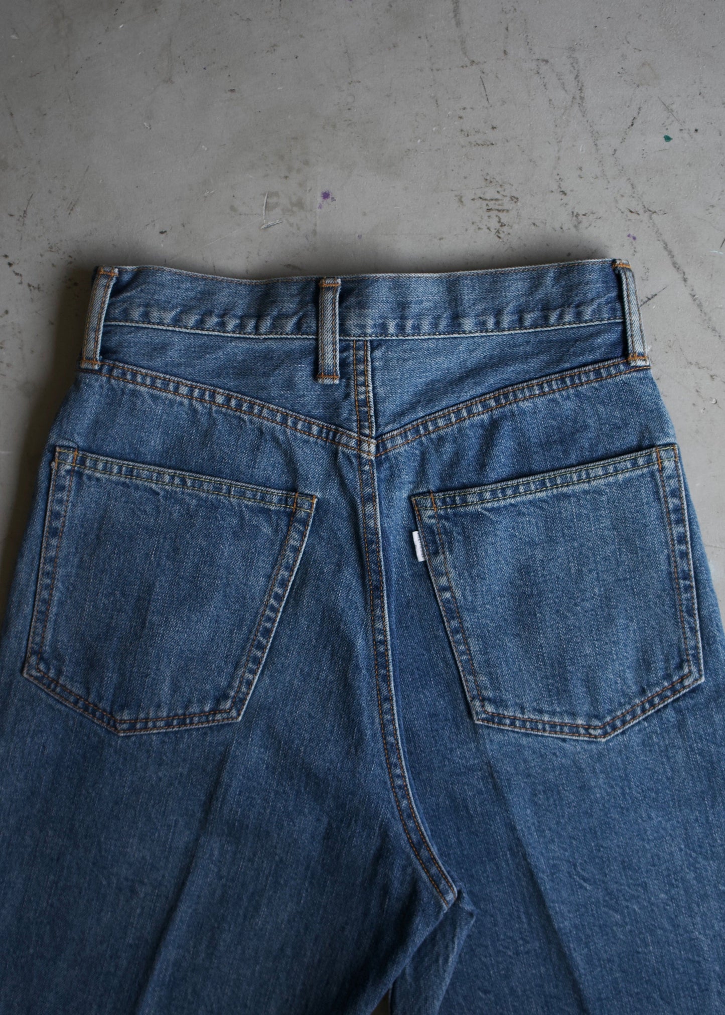 812 HIGH WAIST STRAGHT DENIM SLACKS