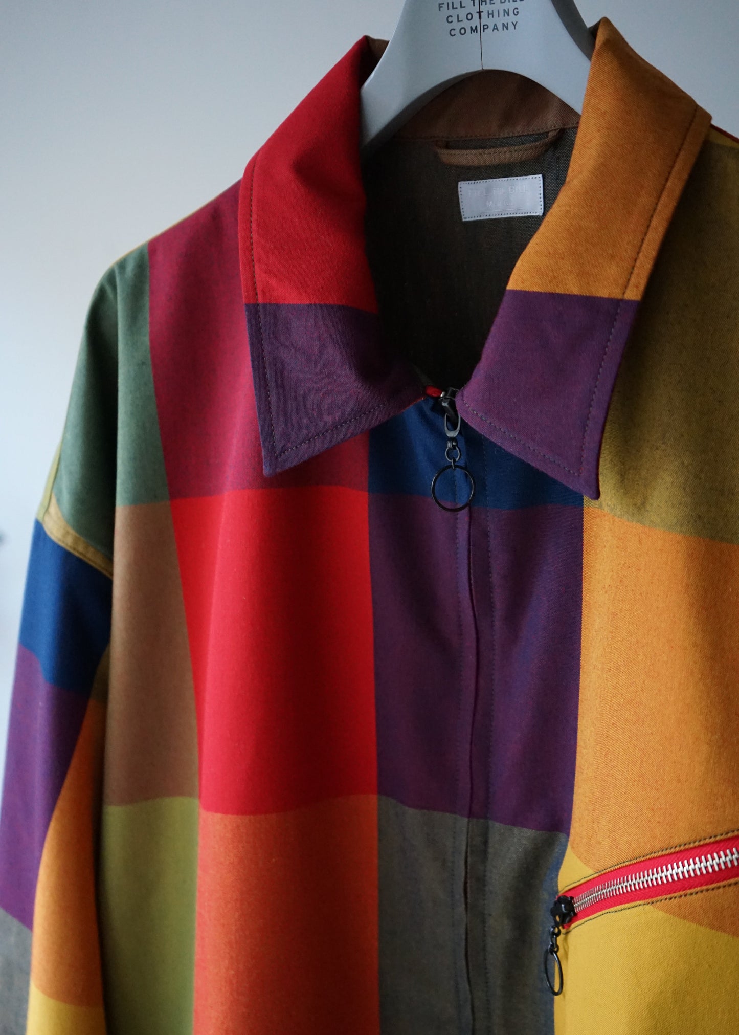 BLOCK PLAID DRIZZLER JACKET