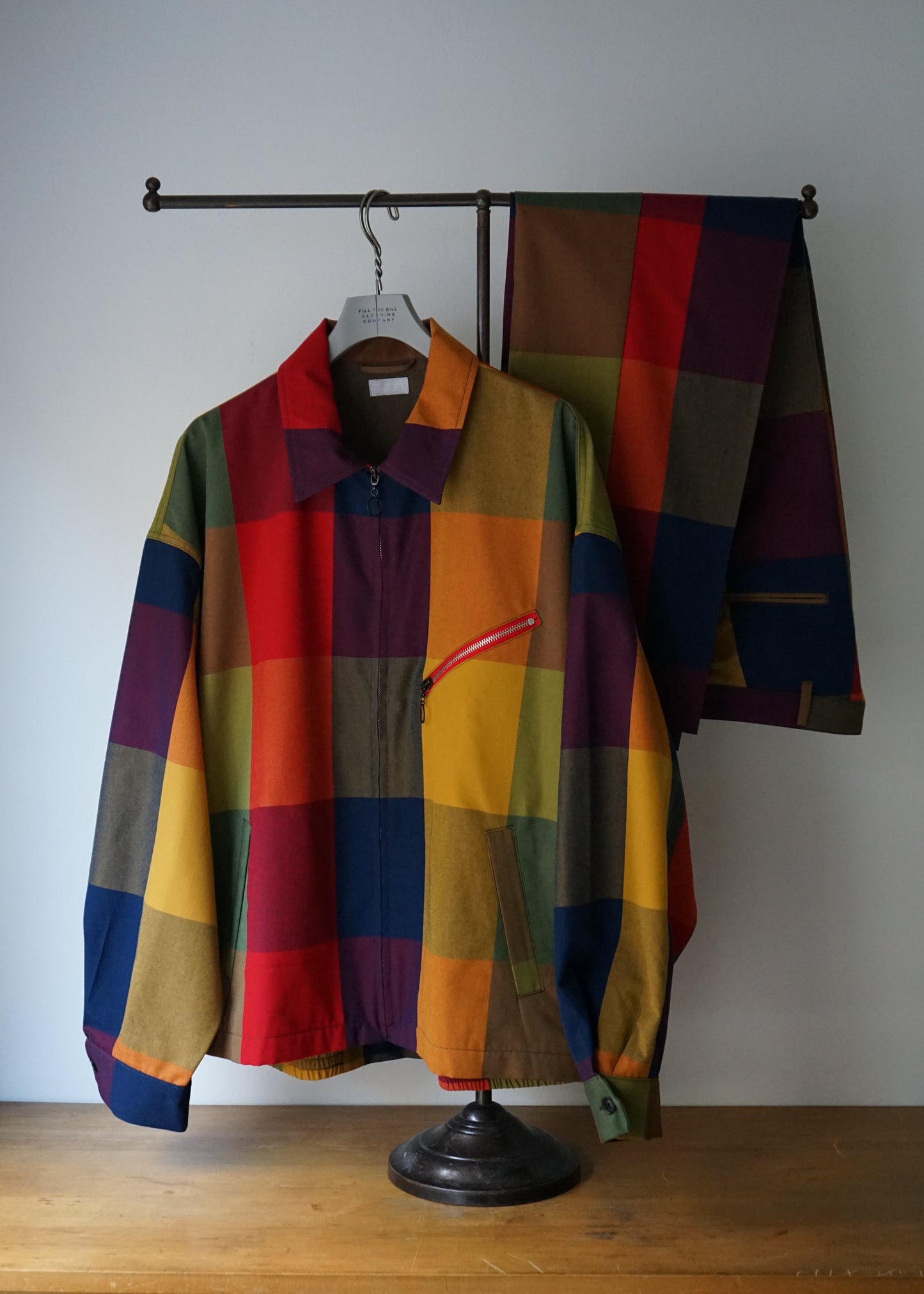 BLOCK PLAID DRIZZLER JACKET