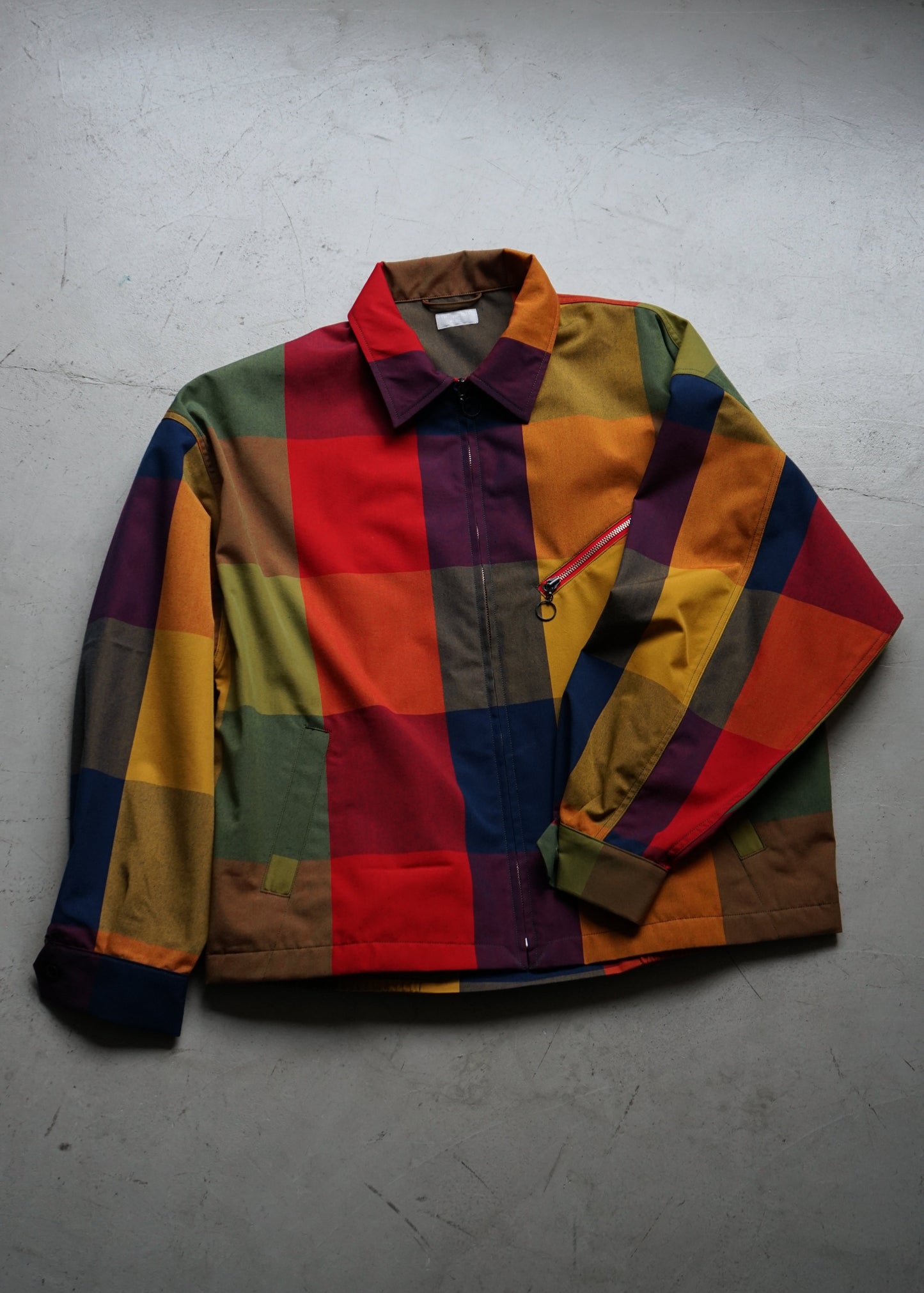 BLOCK PLAID DRIZZLER JACKET