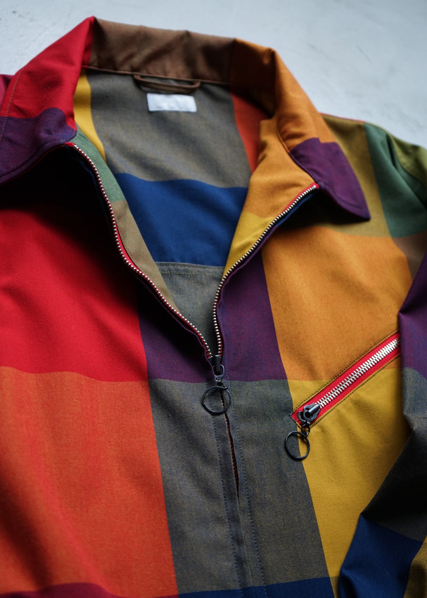 BLOCK PLAID DRIZZLER JACKET