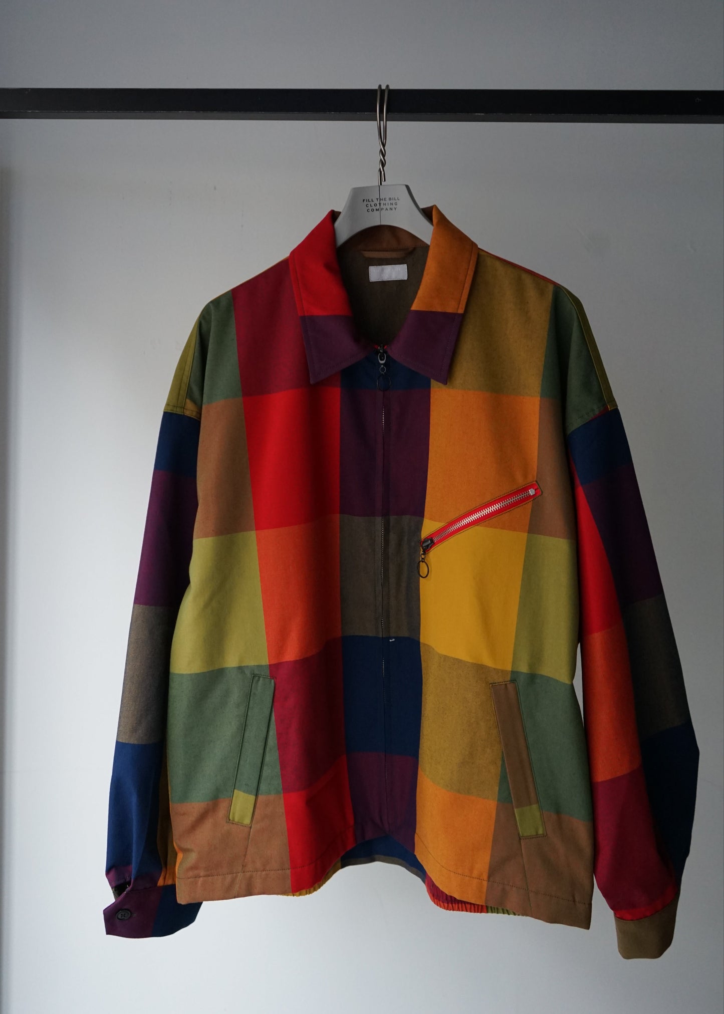 BLOCK PLAID DRIZZLER JACKET