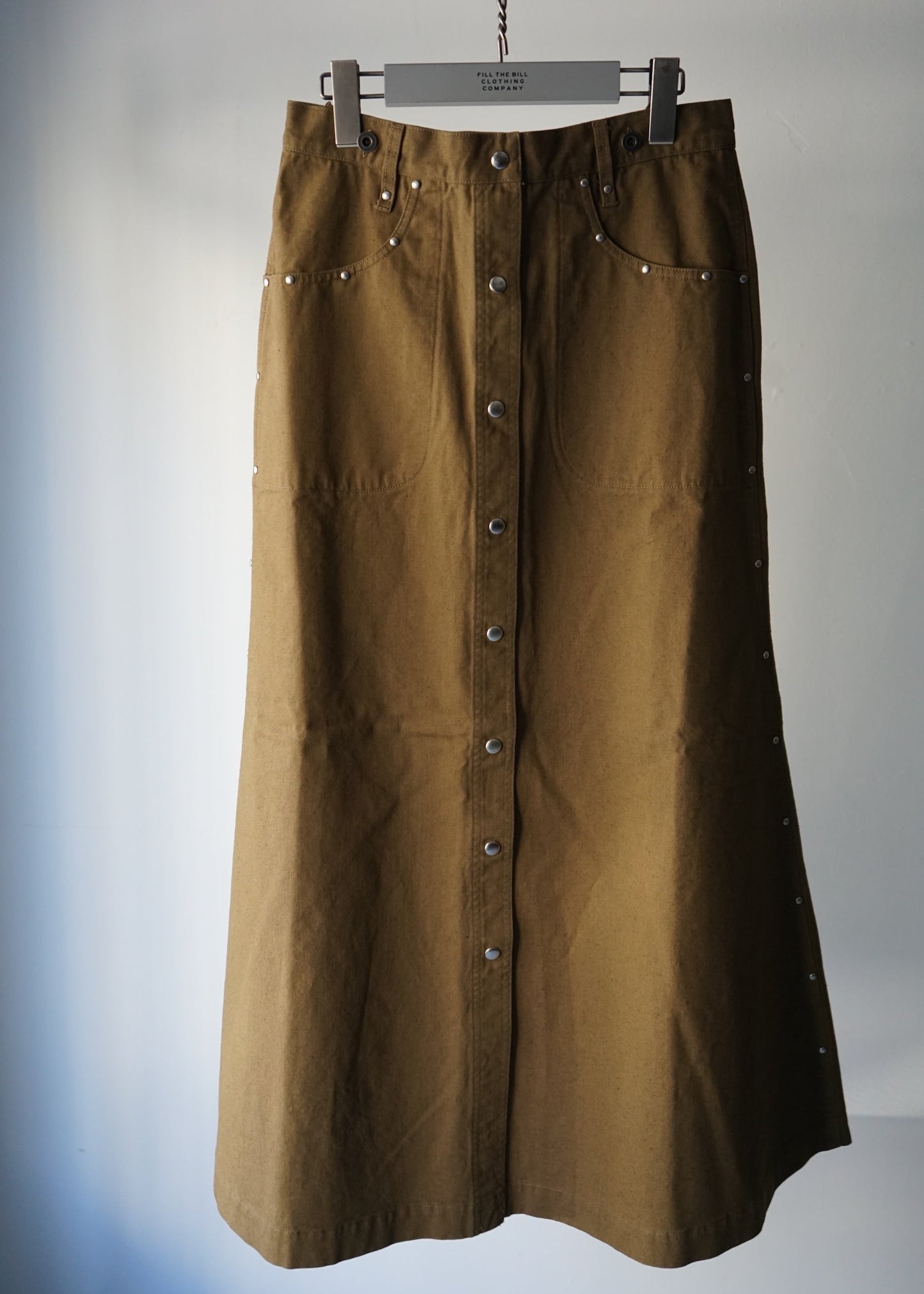 CANVAS STUDS SKIRT