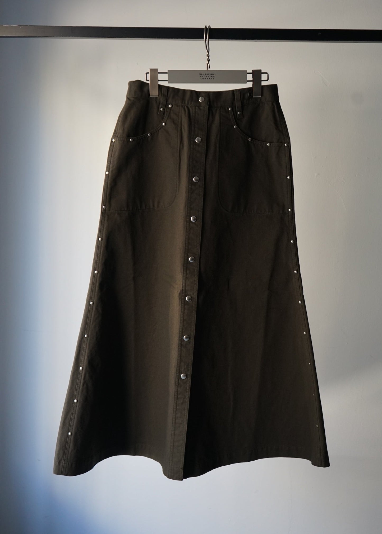 CANVAS STUDS SKIRT