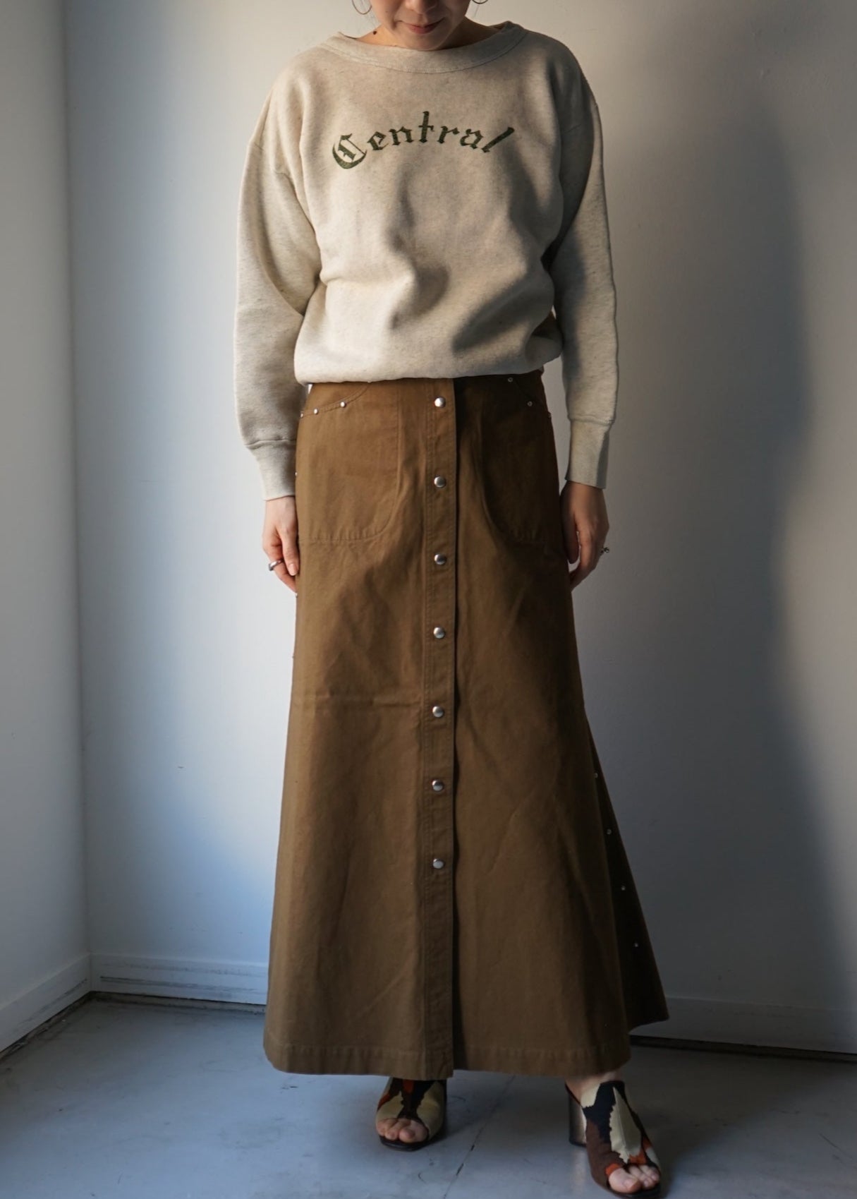 CANVAS STUDS SKIRT