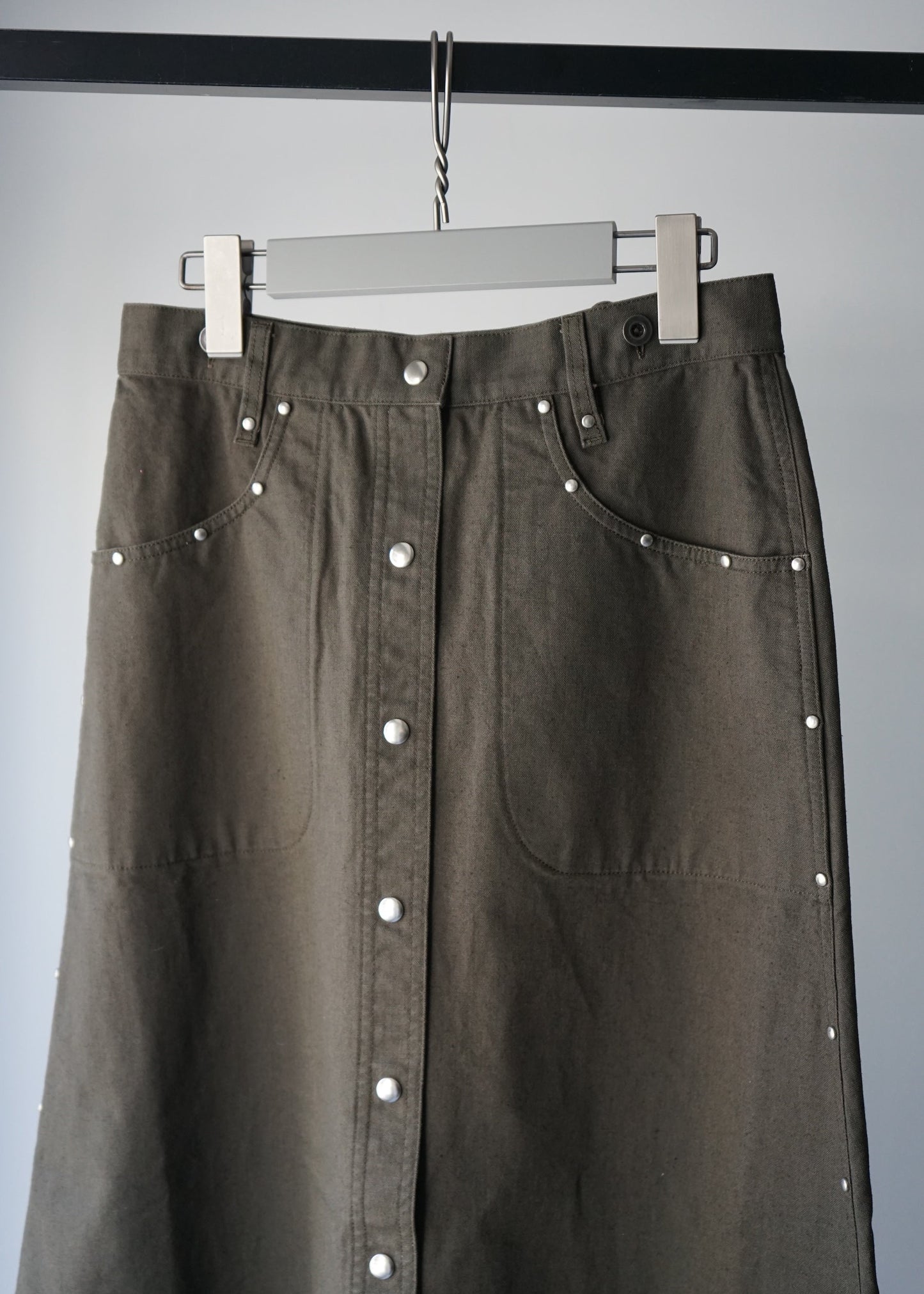 CANVAS STUDS SKIRT