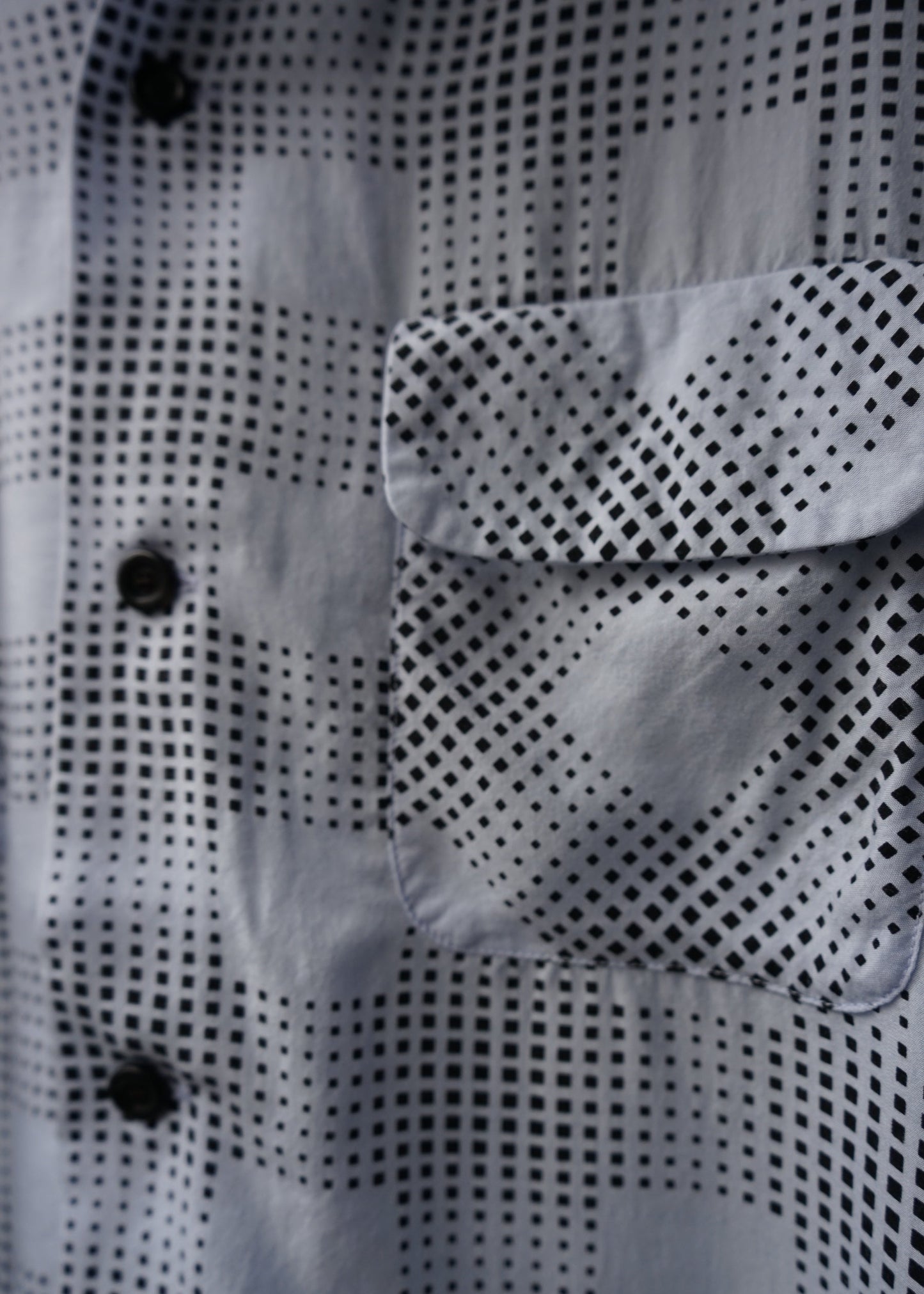 OPEN COLLAR CHECK SHIRT