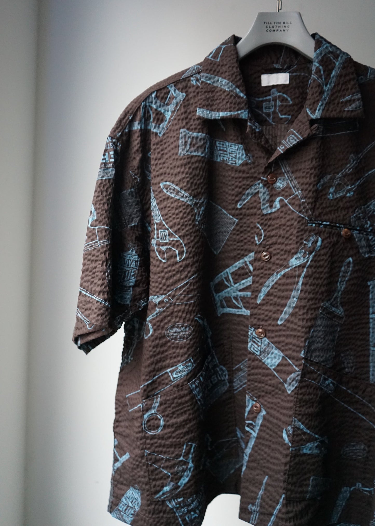 OPEN COLLAR TOOL SHIRT