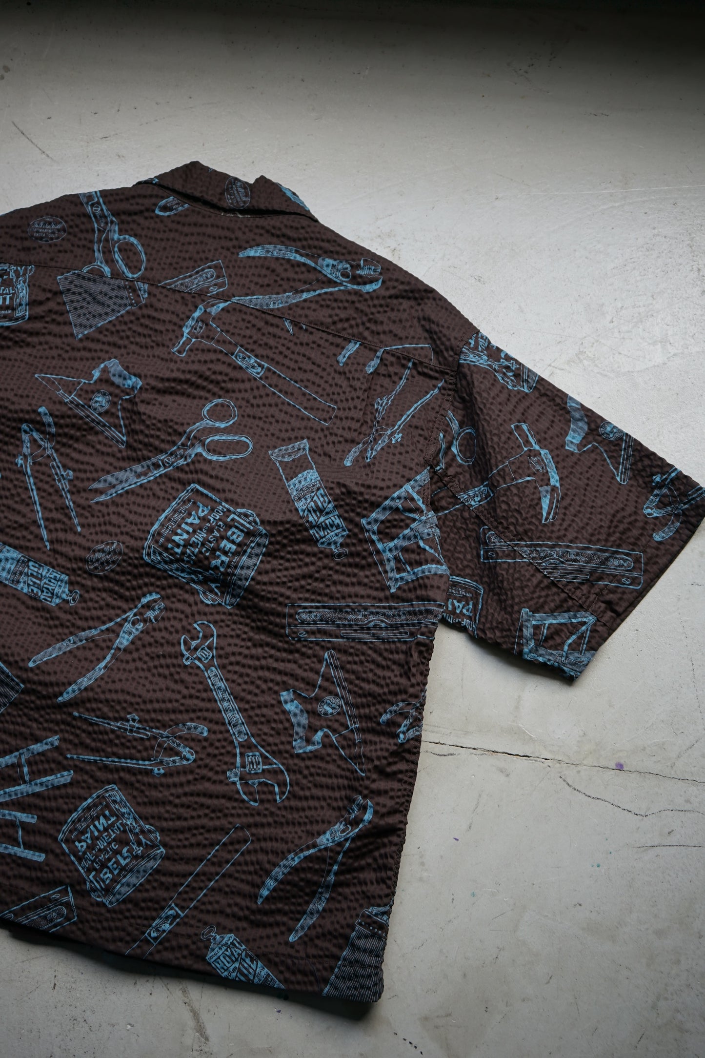 OPEN COLLAR TOOL SHIRT