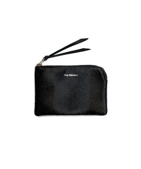 MINK PATTERN LEATHER POUCH M