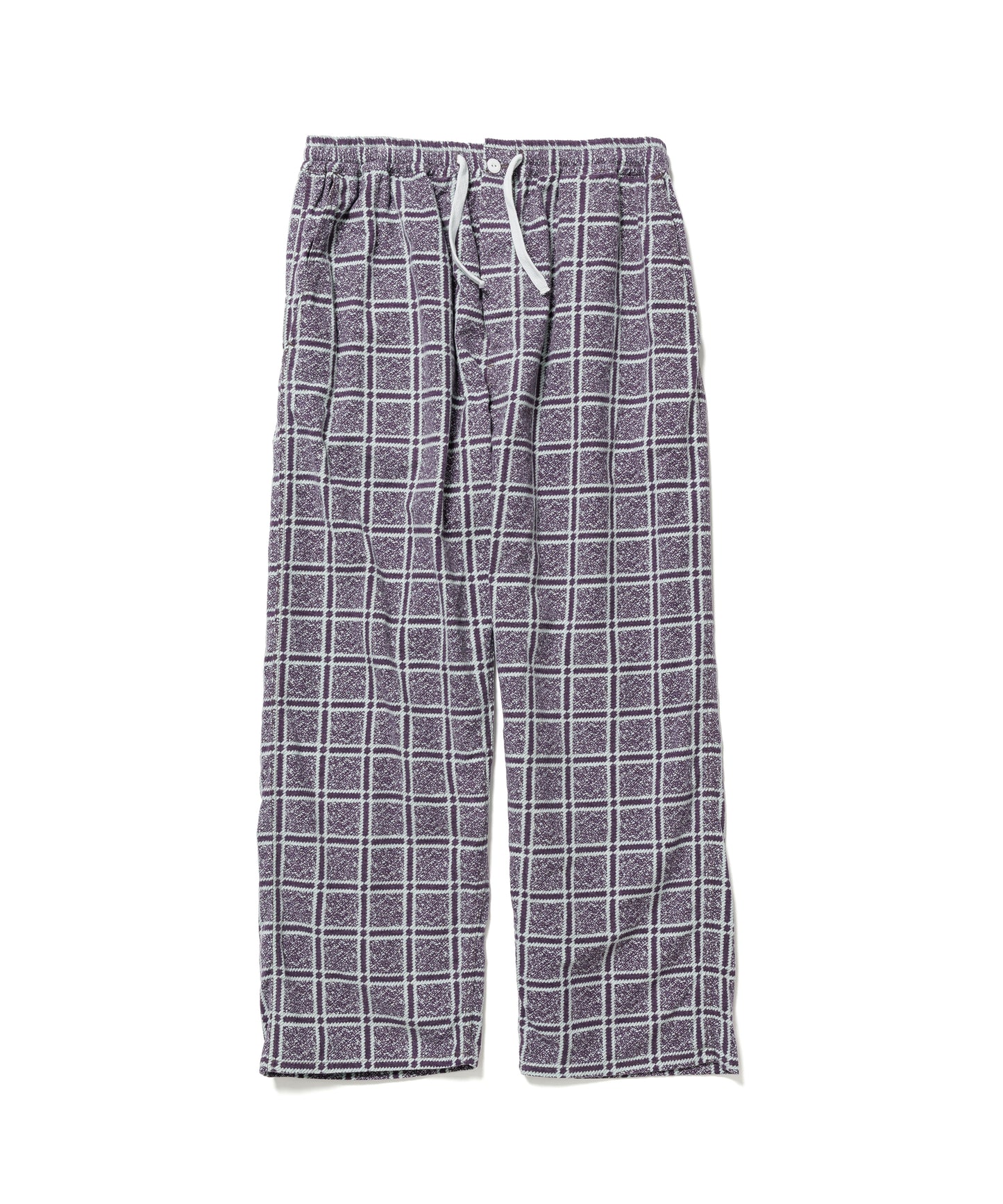 PRINT CHECK FLANNEL EASY PANTS