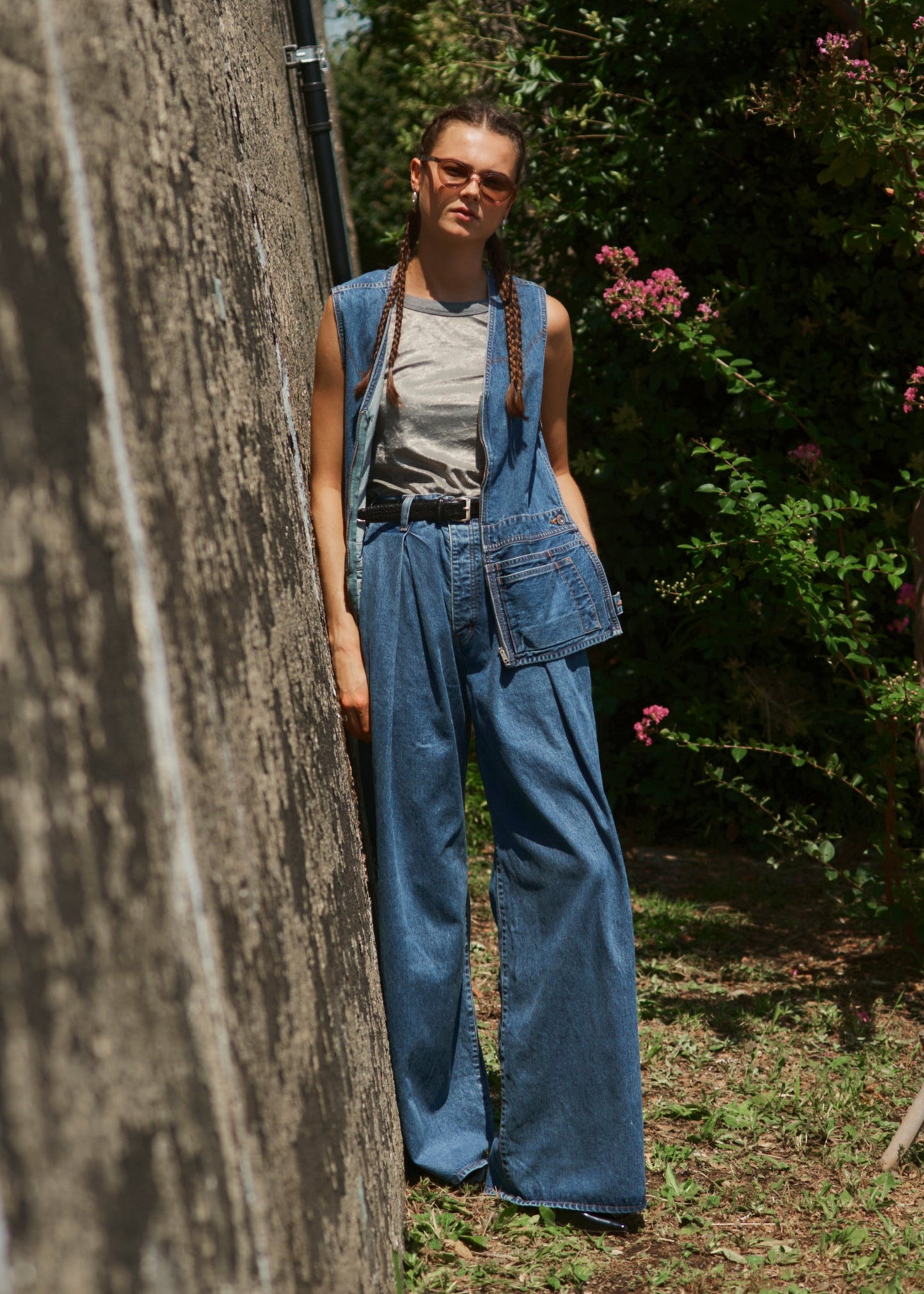 DENIM APRON VEST