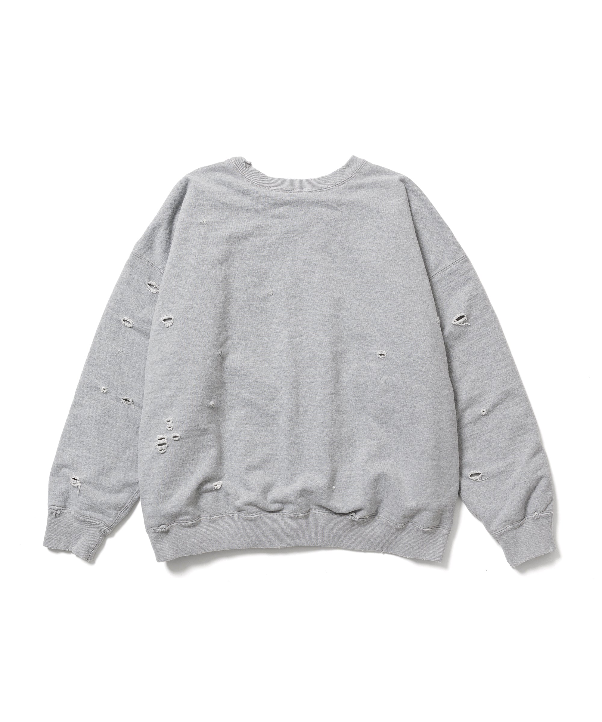 ADAMPATEK / damage layered crewneck/ダメージレイヤードクルーネック