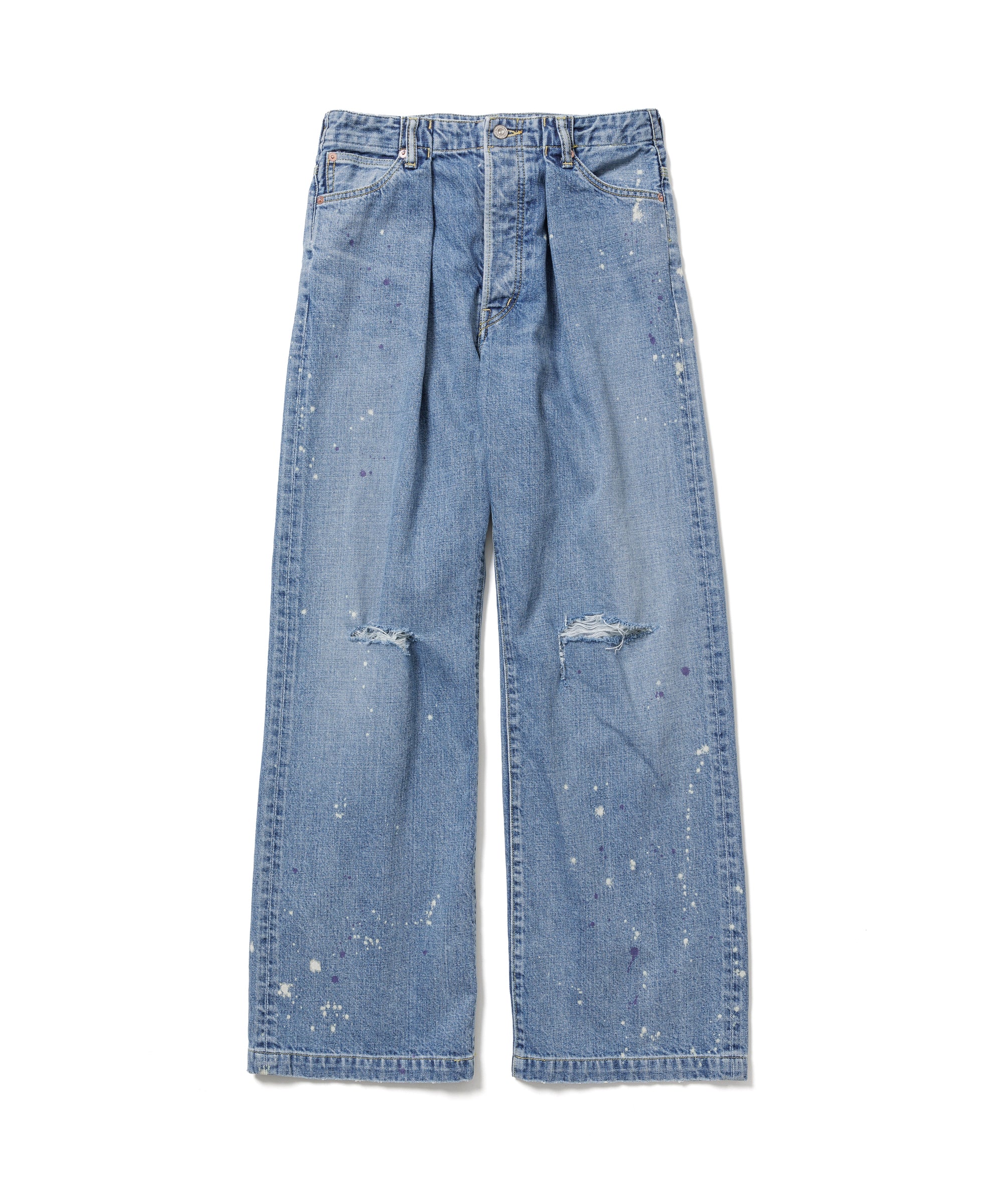 BAR TACK DENIM PANTS