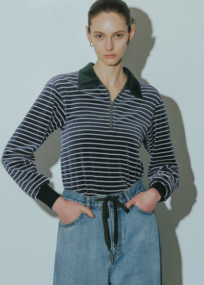 VELOR BORDER HARFZIP