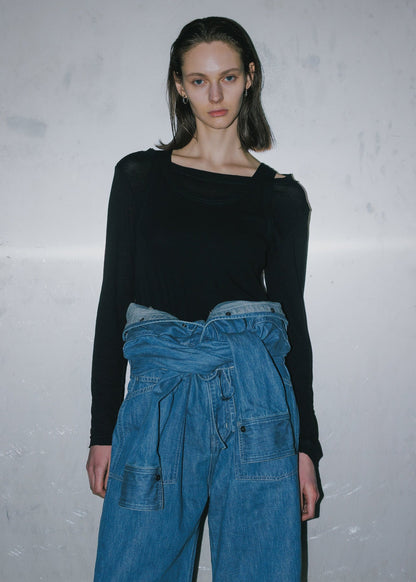 HIGH TWIST LAYERED CUTSEW