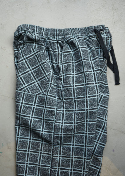 PRINT CHECK FLANNEL EASY PANTS