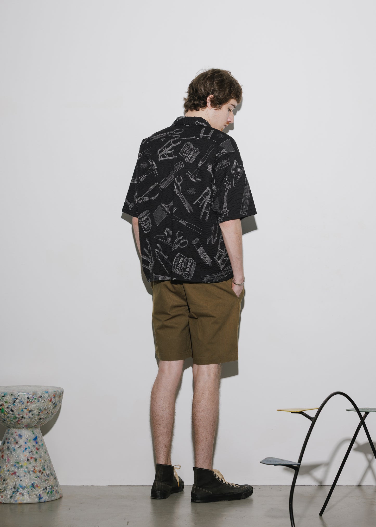OPEN COLLAR TOOL SHIRT