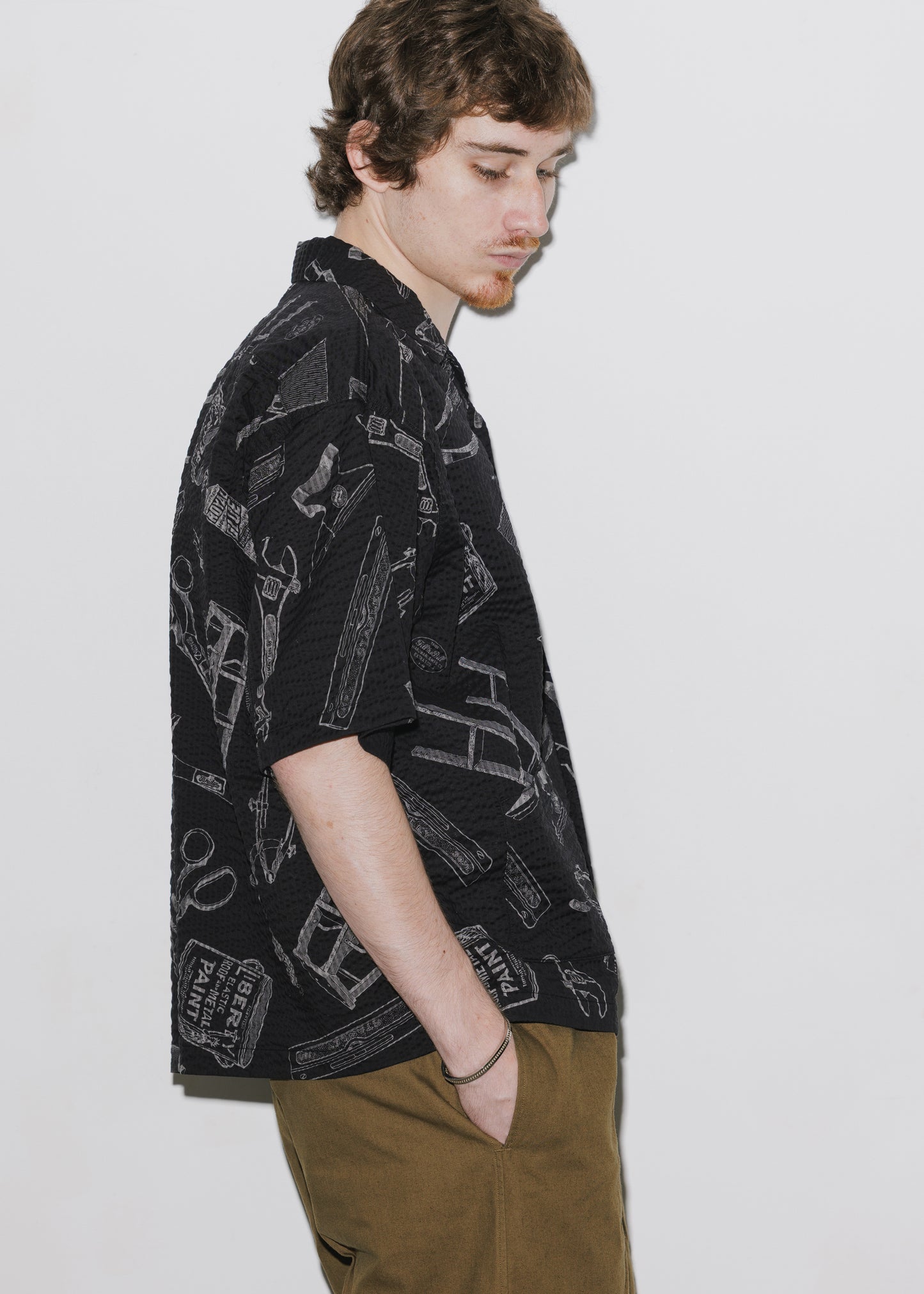 OPEN COLLAR TOOL SHIRT