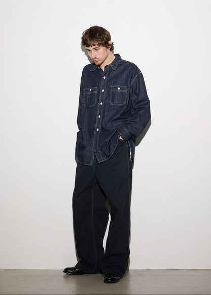 LUMBER WORK SHIRT(ONE WASH)