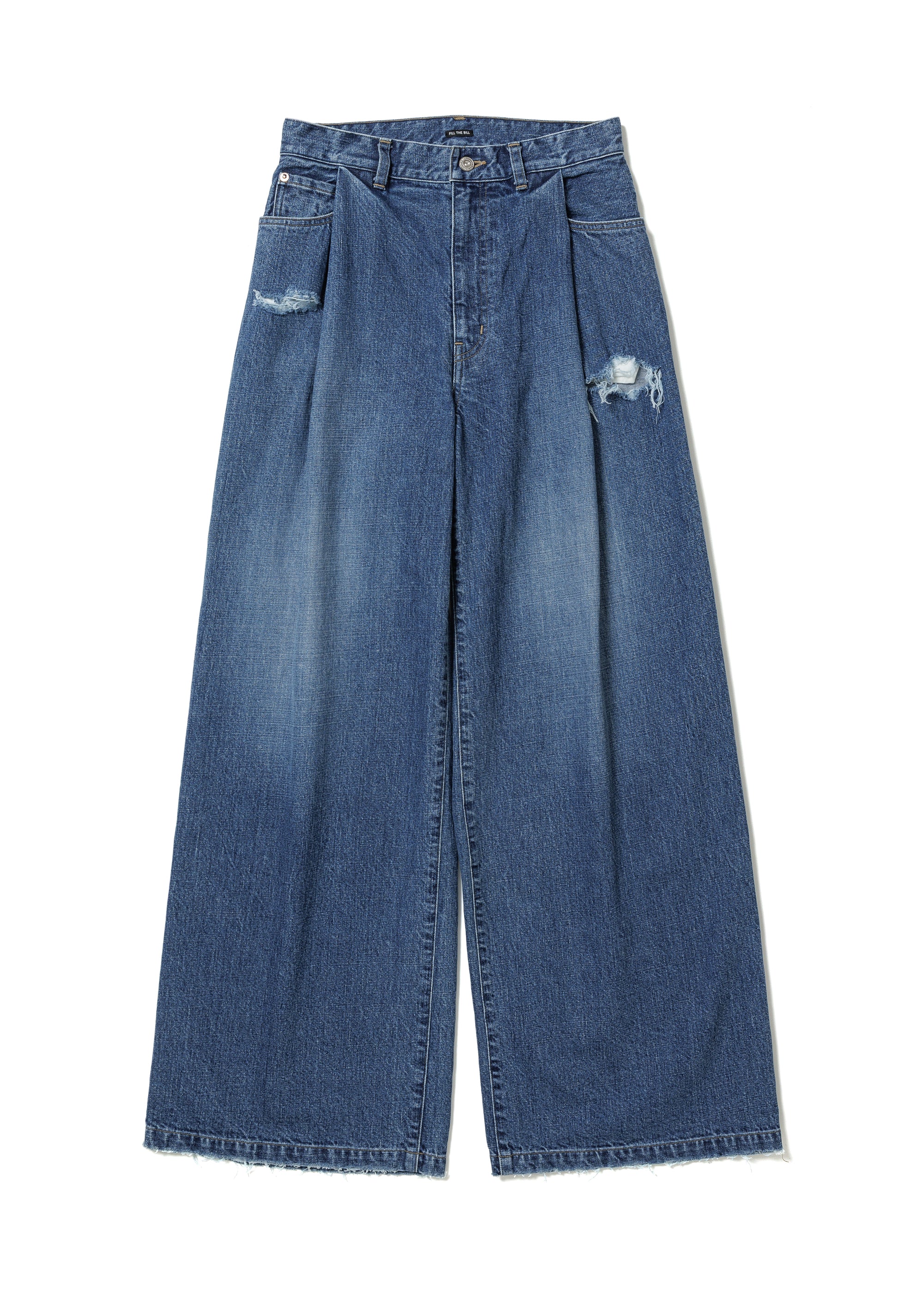 フィルザビル FILLTHEBILL デニム タックデニム ワイドデニム 今期 FILL THE BILL（フィルザビル）の「【別注】＜FILL THE BILL＞タック