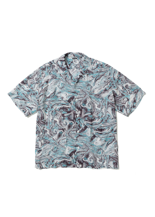 MARBLE OPEN  COLLAR SHIRT