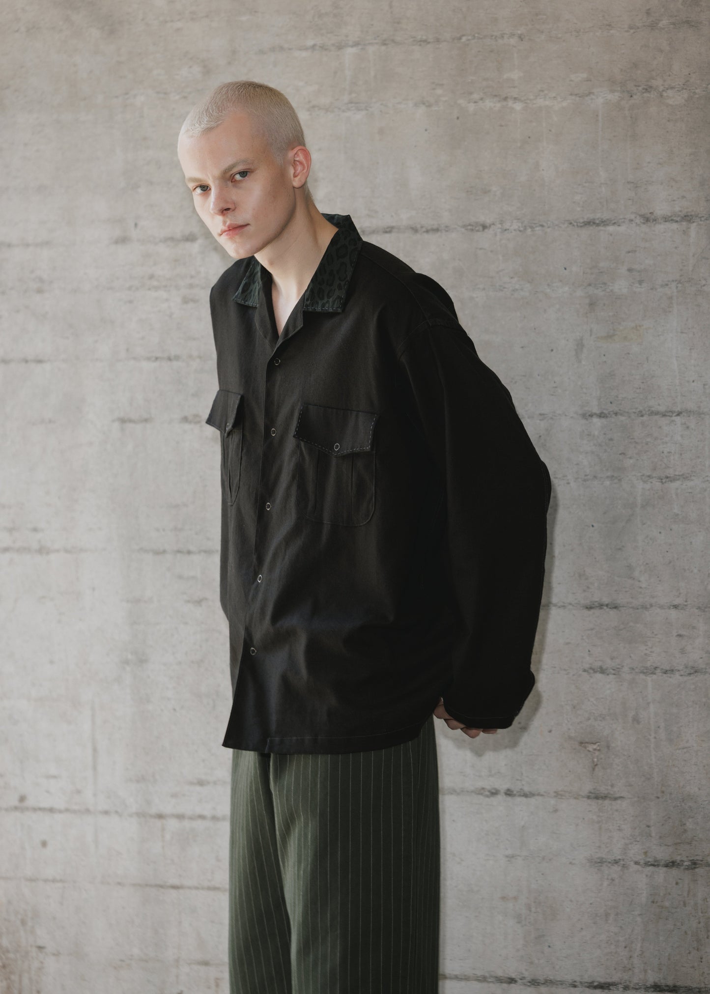 OPEN COLLAR SHIRT