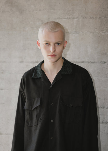 OPEN COLLAR SHIRT