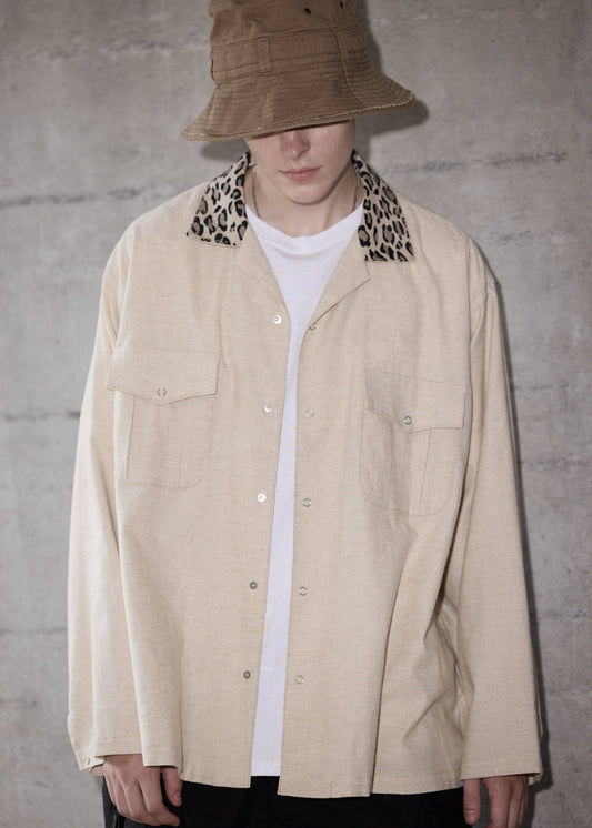 OPEN COLLAR SHIRT