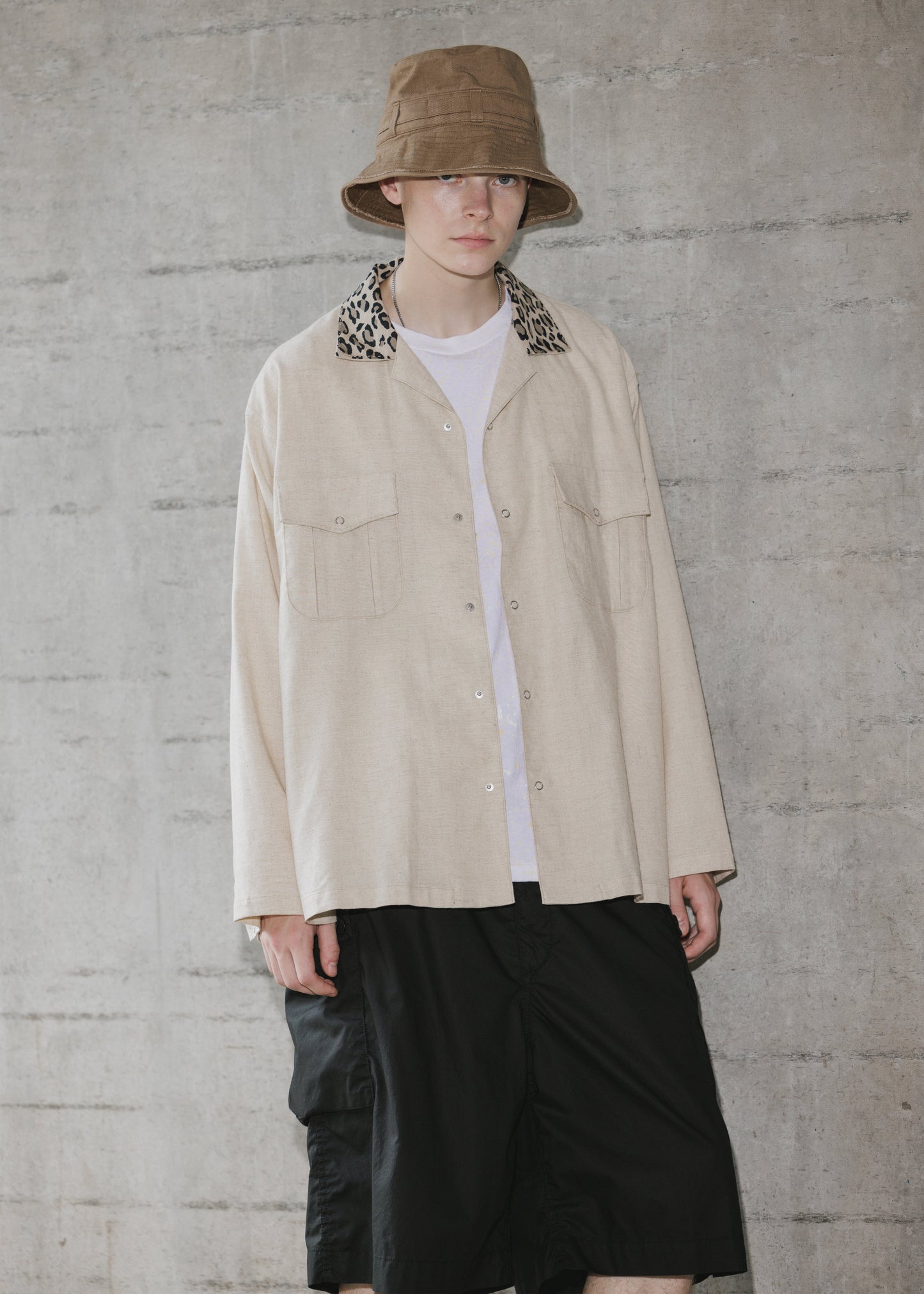 OPEN COLLAR SHIRT