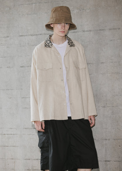 OPEN COLLAR SHIRT