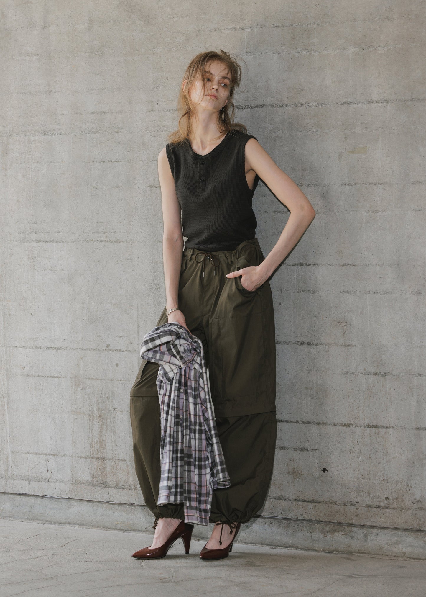 MILITARY SUPER WIDE TROUSER