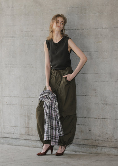MILITARY SUPER WIDE TROUSER