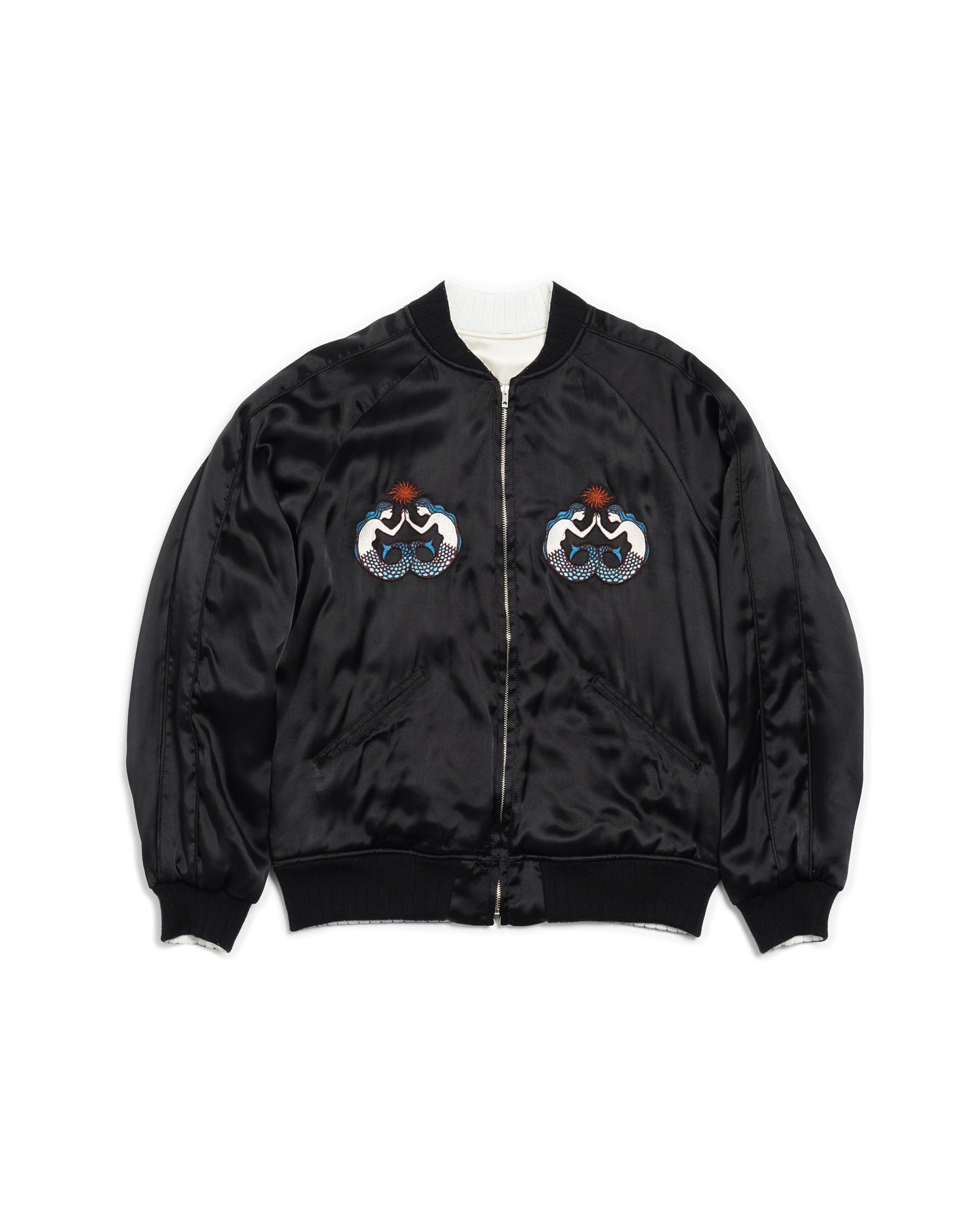 EMBROIDERED SATIN SOUVENIR JACKET