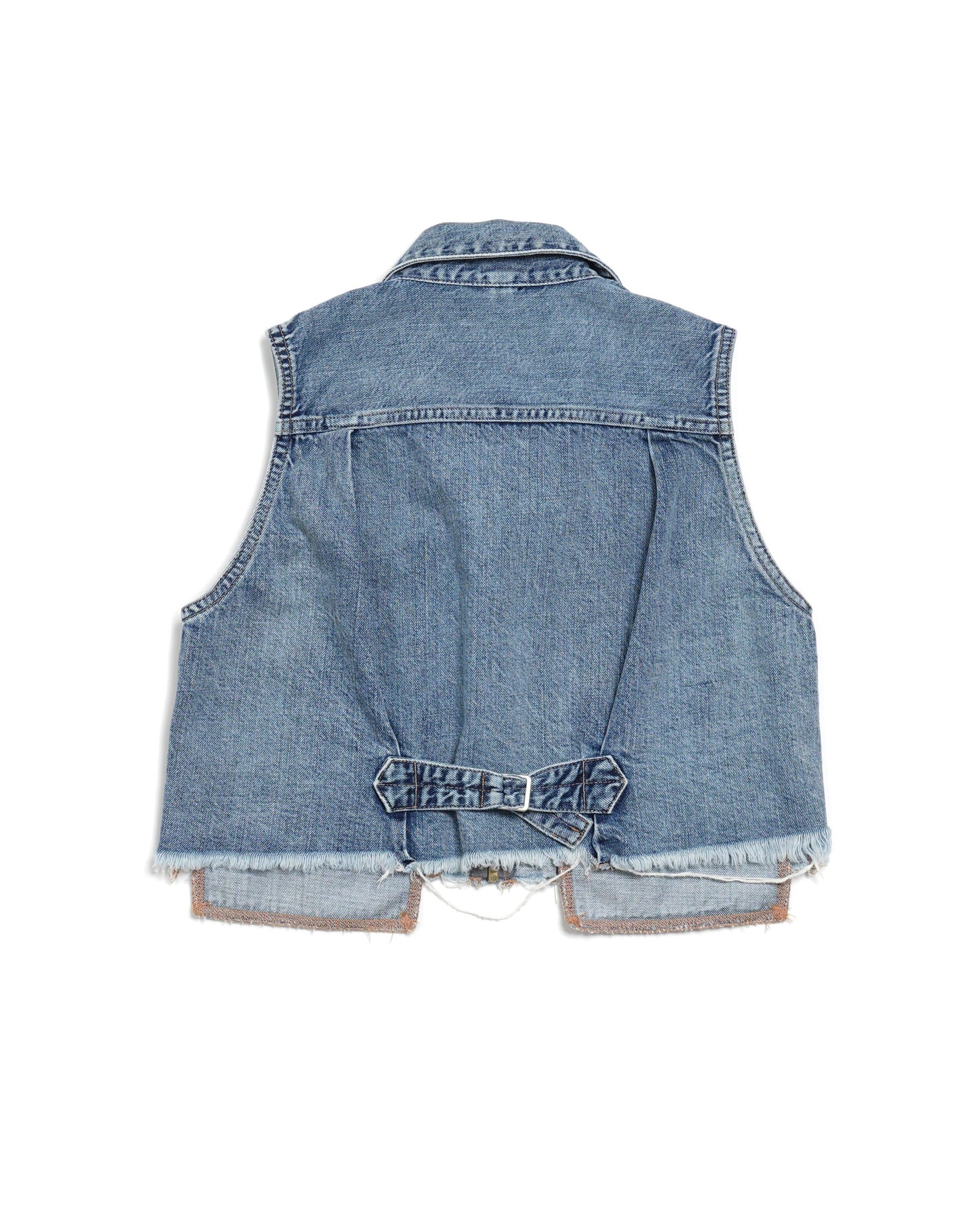 CROPPED DENIM VEST