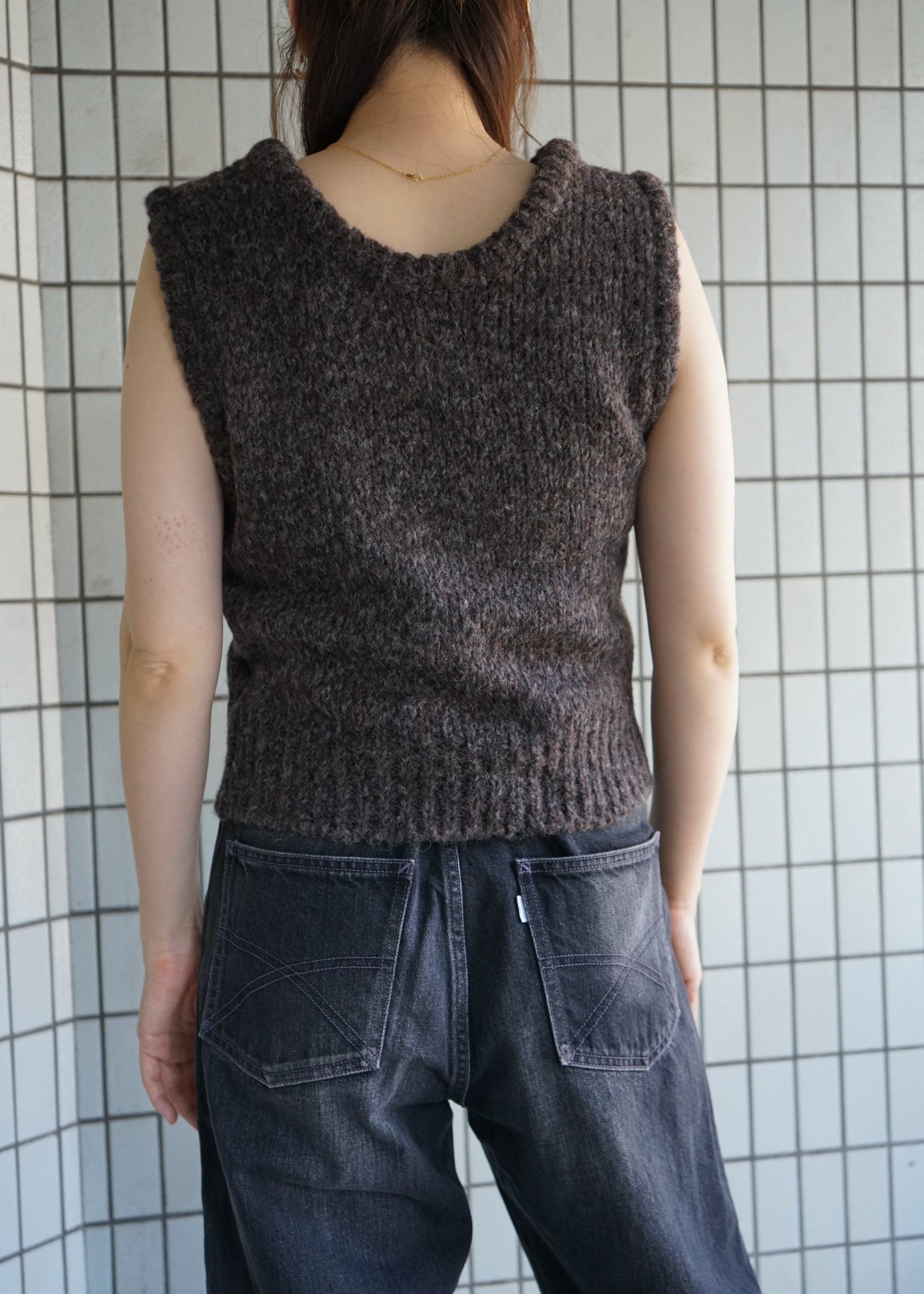 ALPACA KNIT TANK VEST