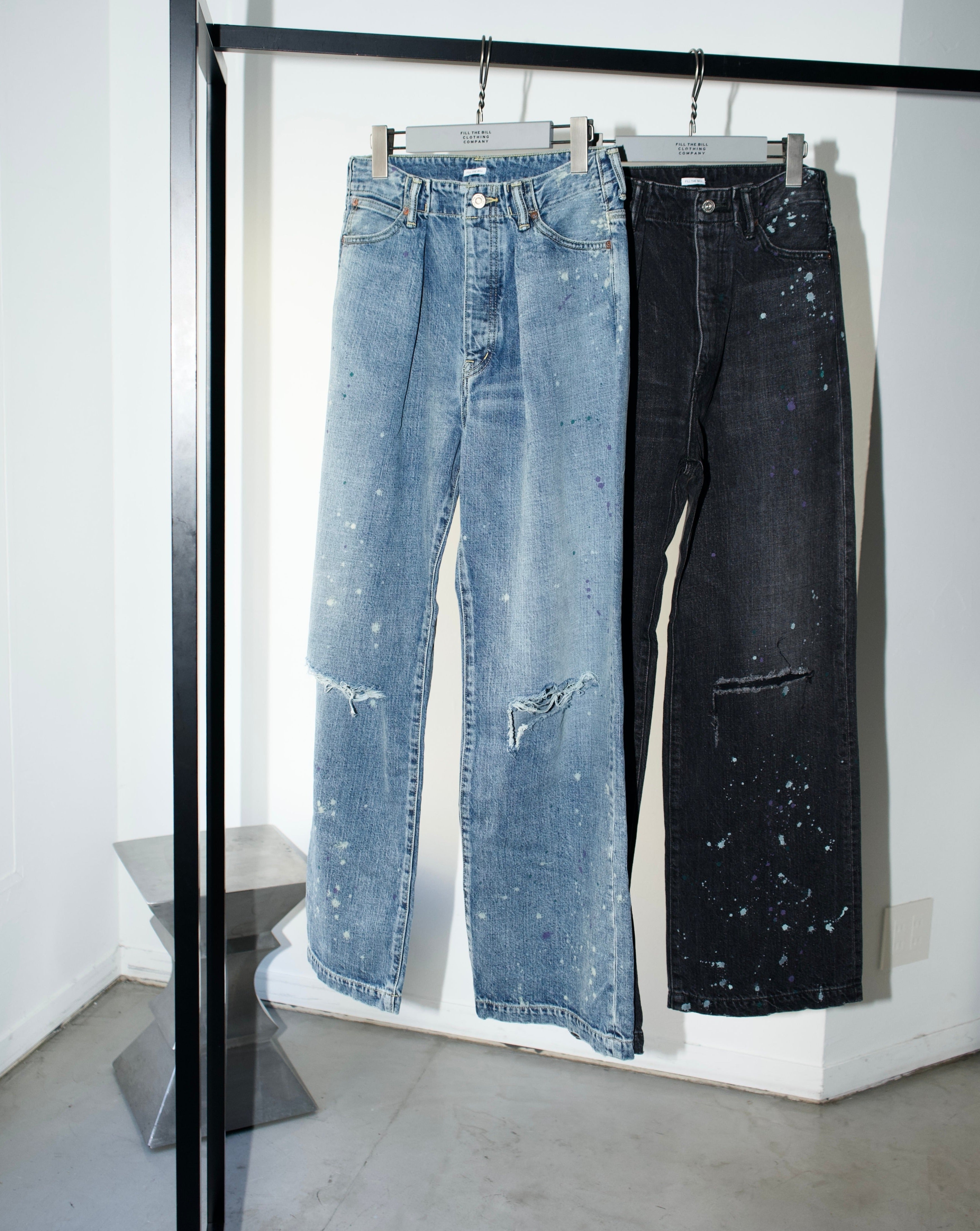 BAR TACK DENIM PANTS