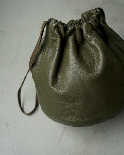 MILITARY LEATHER PURSE (OLIVE)