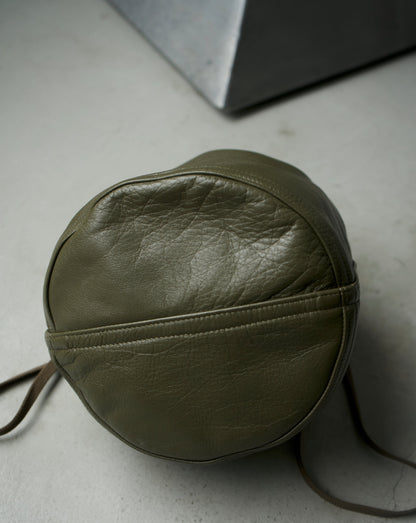 MILITARY LEATHER PURSE (OLIVE)