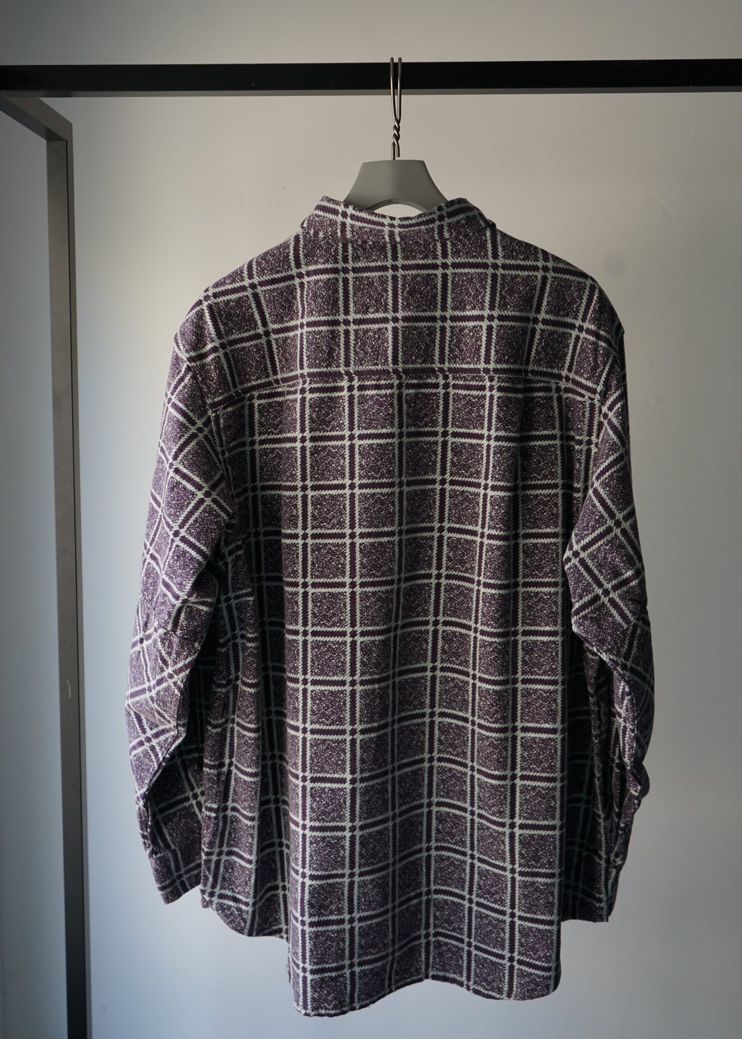 PRINT CHECK FLANNEL WORK SHIRT